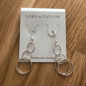 Lord & Taylor Sterling Silver Dangle Earrings